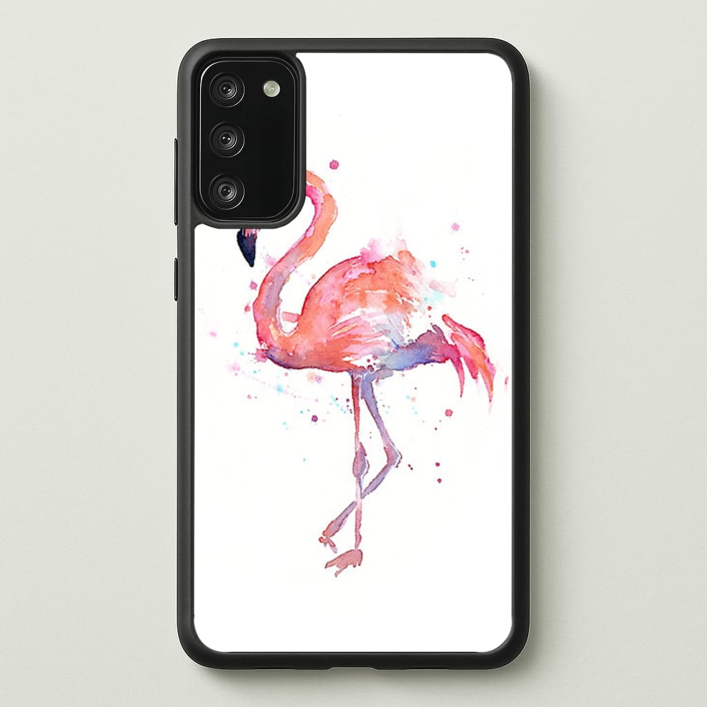 Watercolour Flamingo Painting - Flamingos Phone Case for Galaxy S20FE