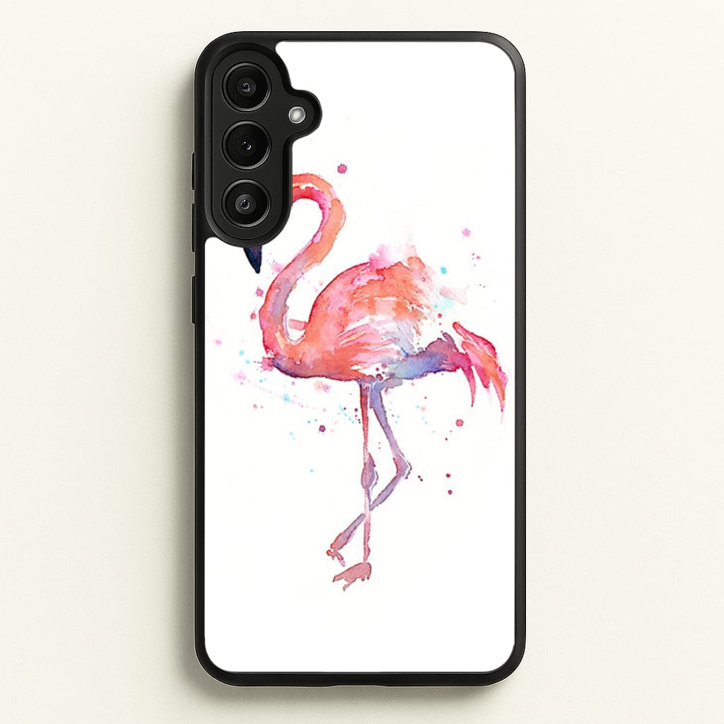Watercolour Flamingo Painting - Flamingos Phone Case for Galaxy A36