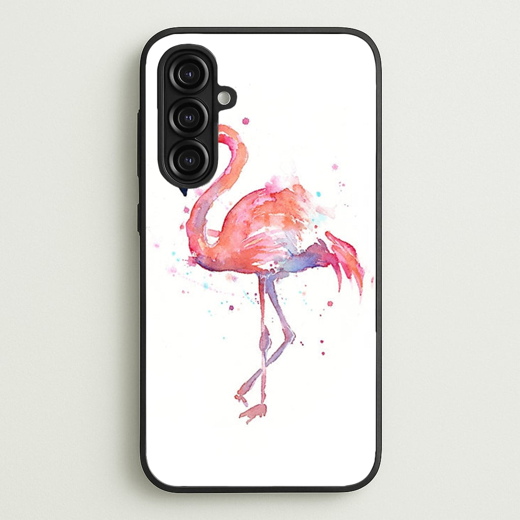 Watercolour Flamingo Painting - Flamingos Phone Case for Galaxy A16
