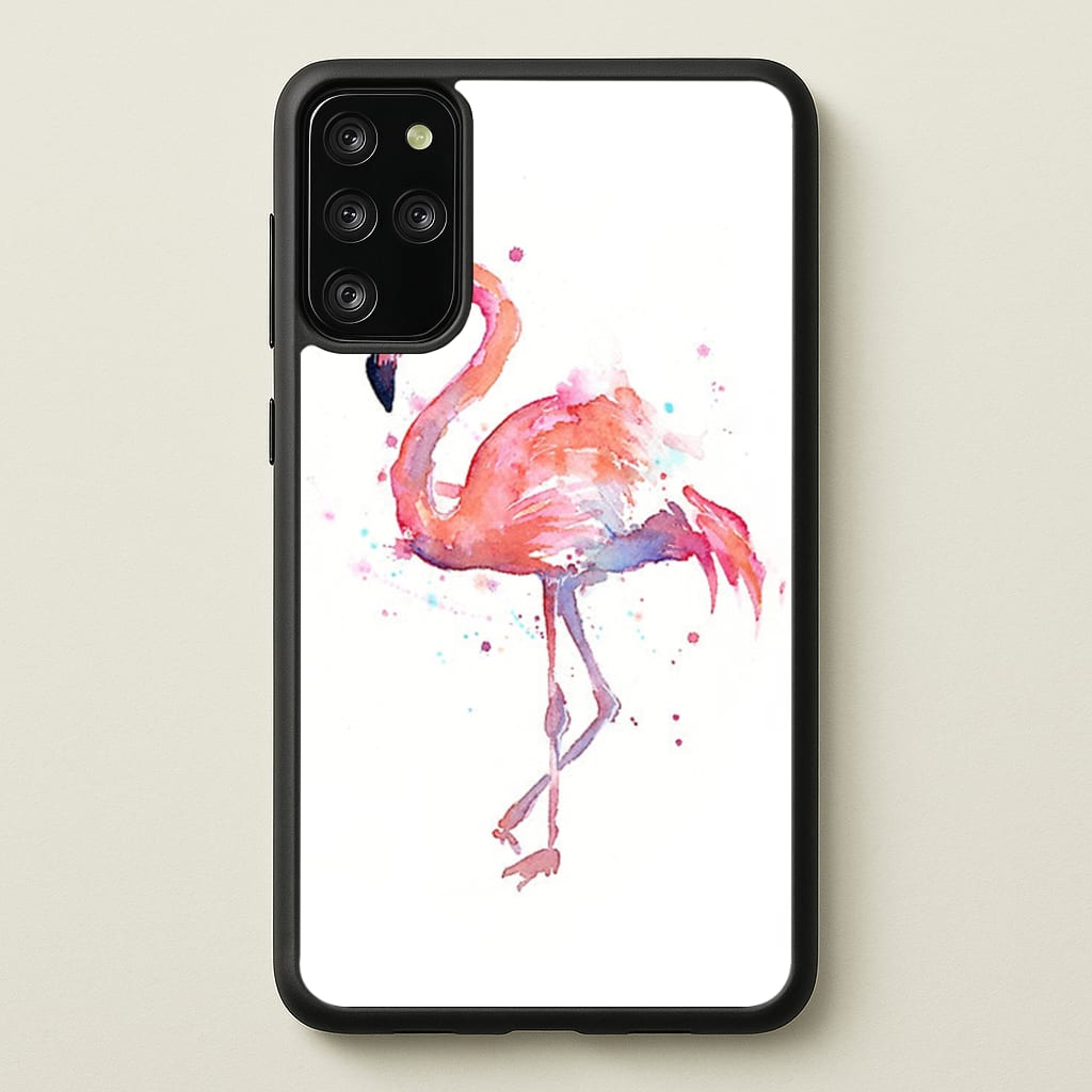 Watercolour Flamingo Painting - Flamingos Phone Case for Galaxy S20 Plus