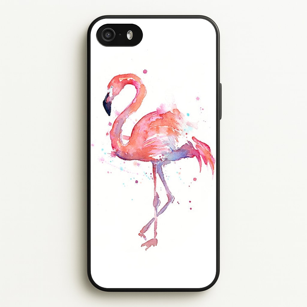 Watercolour Flamingo Painting - Flamingos Phone Case for iPhone 5 / 5s / SE 2016