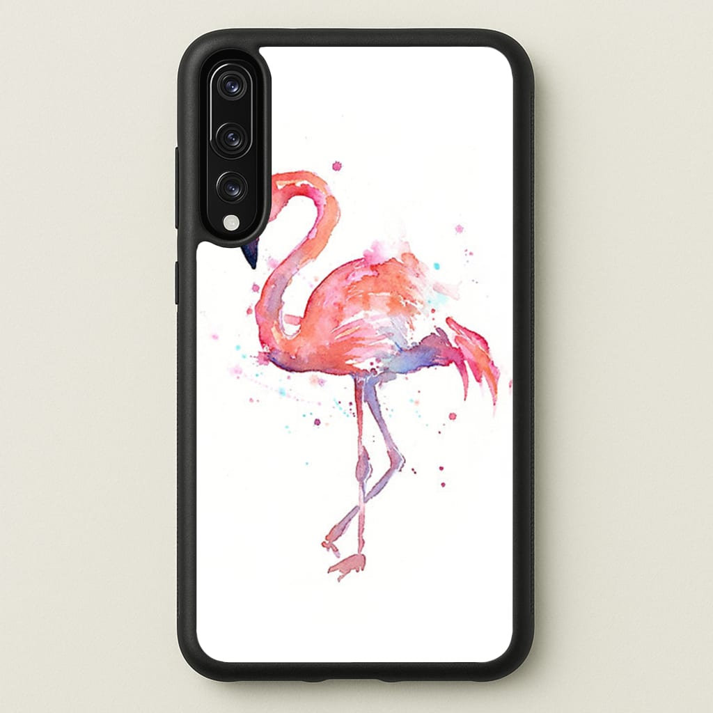 Watercolour Flamingo Painting - Flamingos Phone Case for Huawei P20 Pro