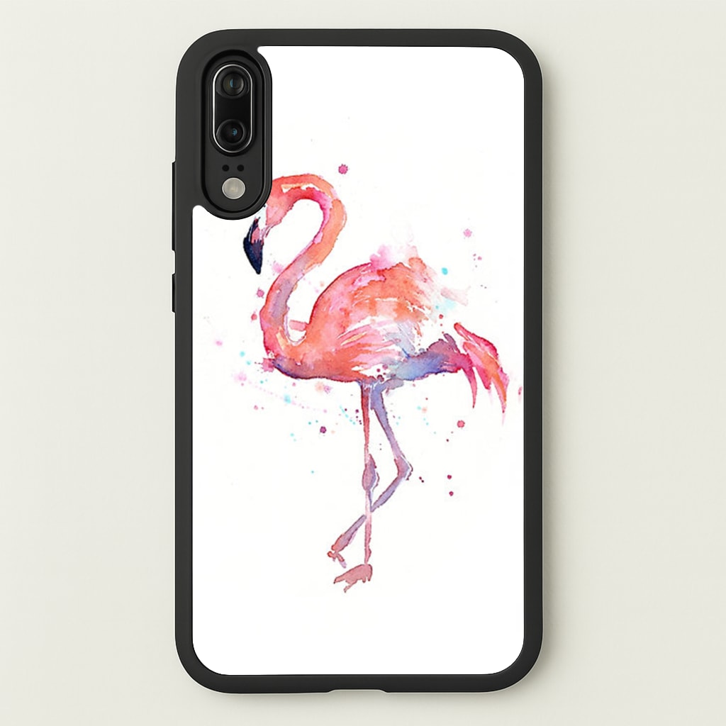 Watercolour Flamingo Painting - Flamingos Phone Case for Huawei P20