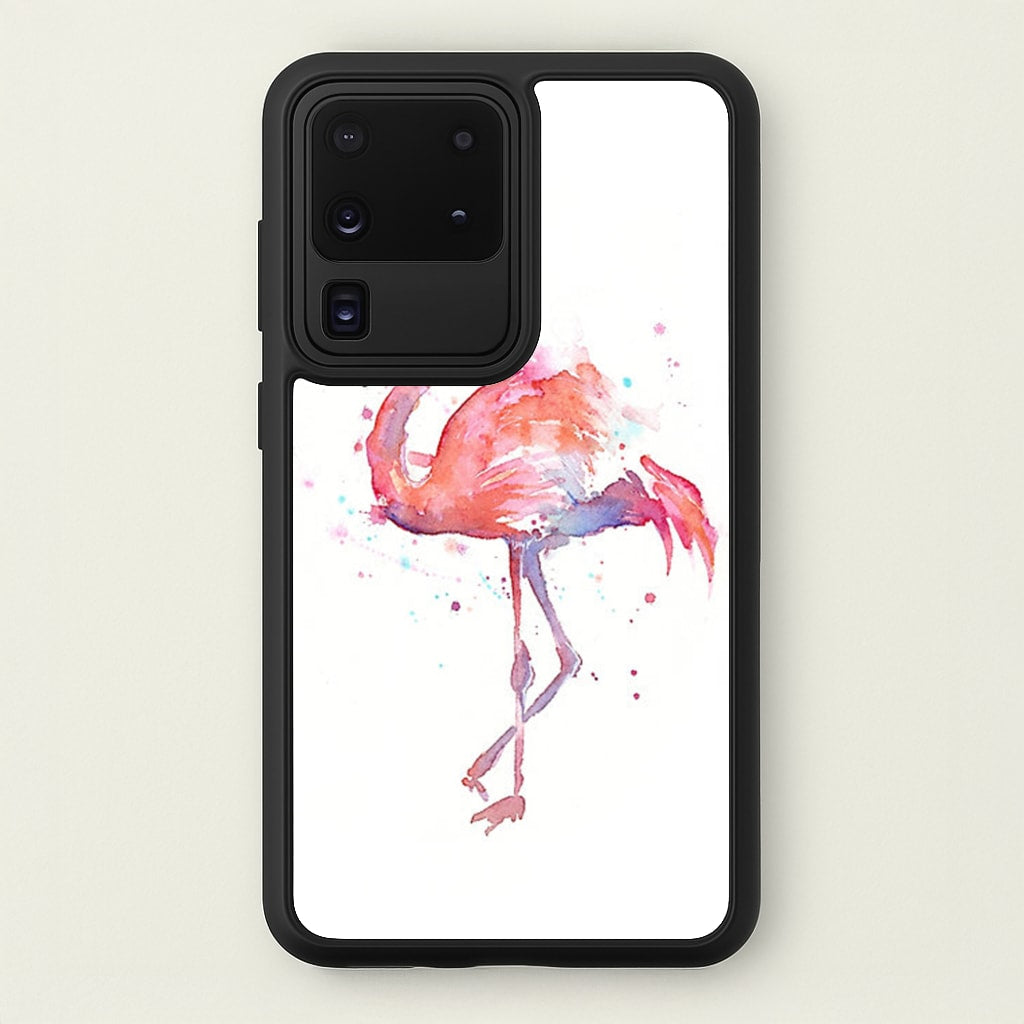 Watercolour Flamingo Painting - Flamingos Phone Case for Galaxy S20 Ultra