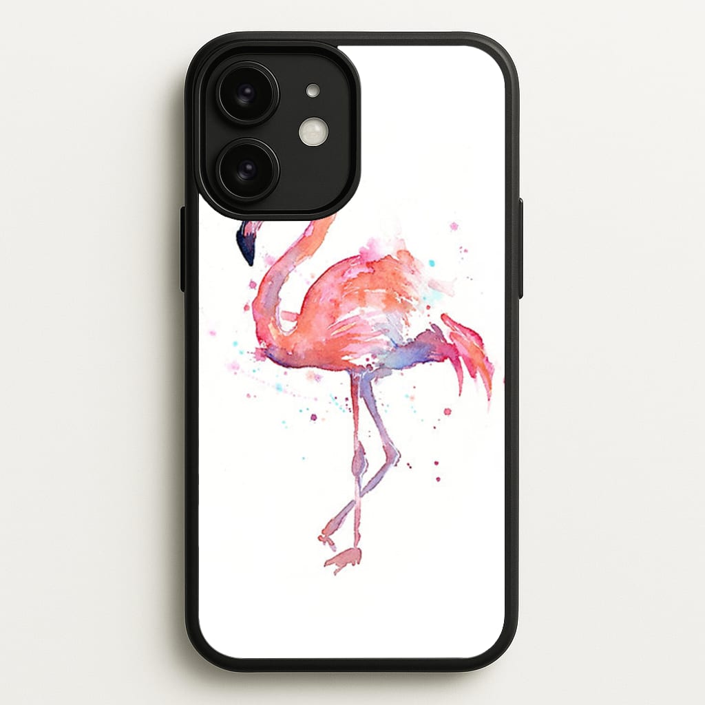 Watercolour Flamingo Painting - Flamingos Phone Case for iPhone 11