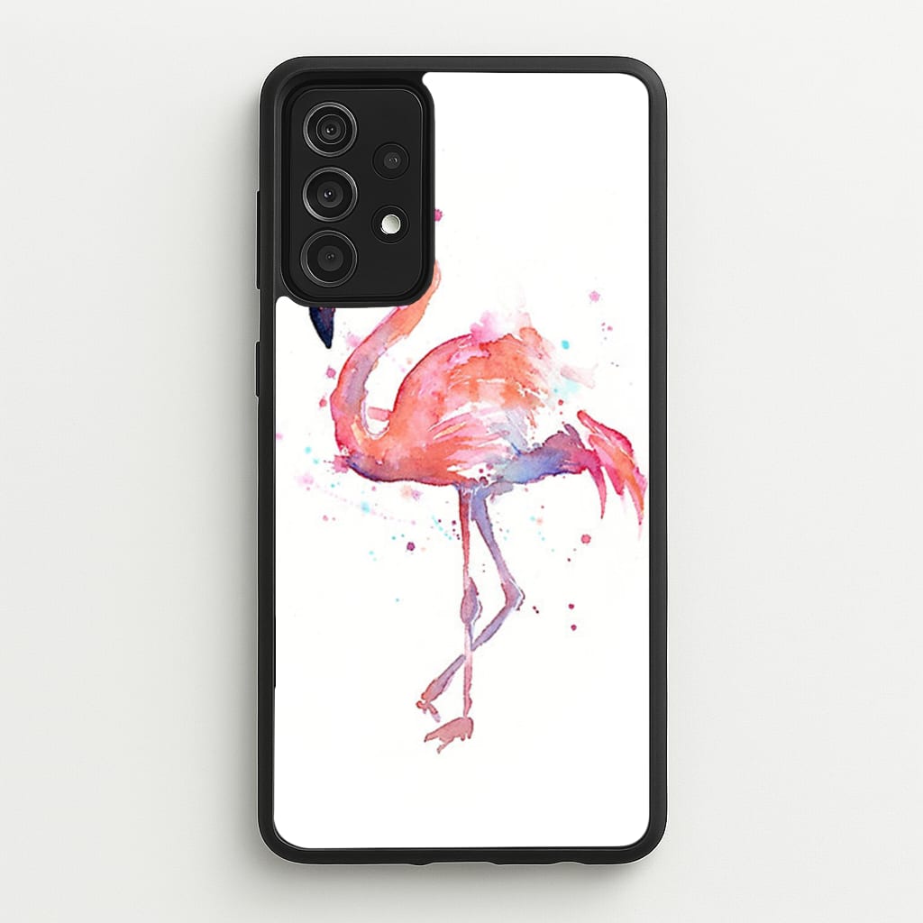 Watercolour Flamingo Painting - Flamingos Phone Case for Galaxy A52 / A52s