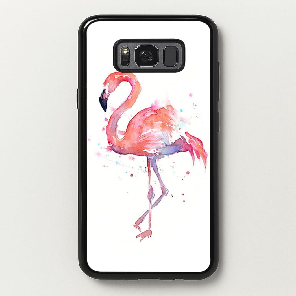 Watercolour Flamingo Painting - Flamingos Phone Case for Galaxy S8