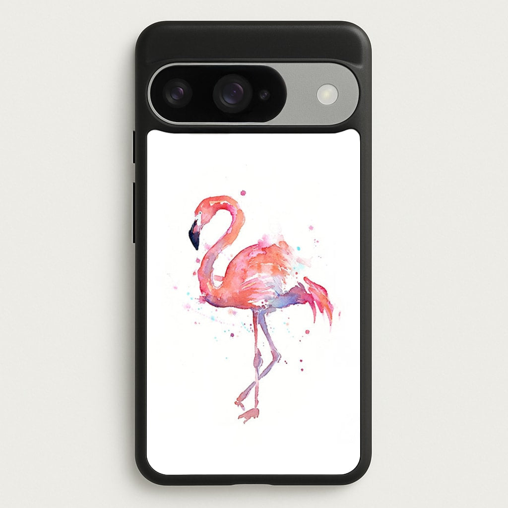 Watercolour Flamingo Painting Phone Case for Google Pixel 10 / 10 Pro