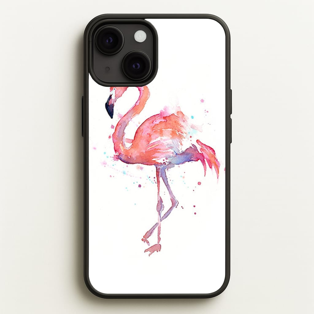 Watercolour Flamingo Painting - Flamingos Phone Case for iPhone 13 Mini