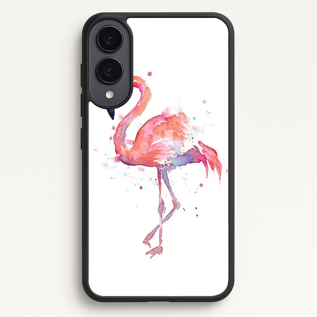 Watercolour Flamingo Painting - Flamingos Phone Case for Galaxy S25 Edge