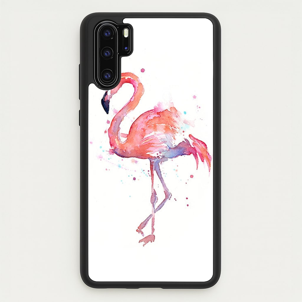Watercolour Flamingo Painting - Flamingos Phone Case for Huawei P30 Pro