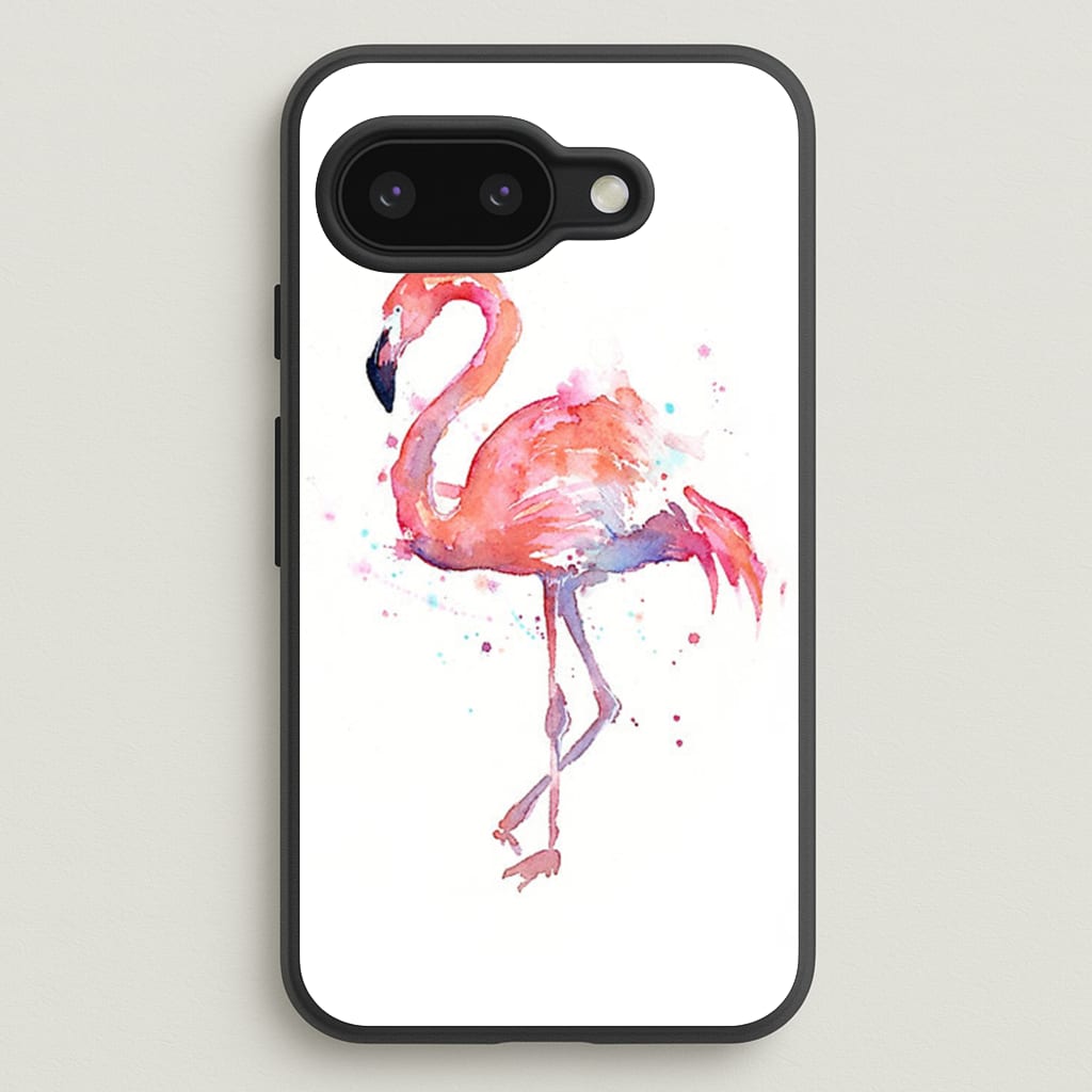 Watercolour Flamingo Painting - Flamingos Phone Case for Google Pixel 9a