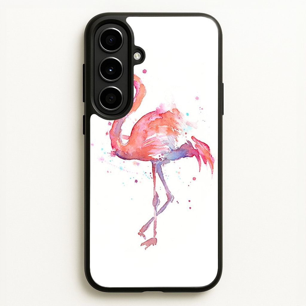 Watercolour Flamingo Painting - Flamingos Phone Case for Galaxy A56