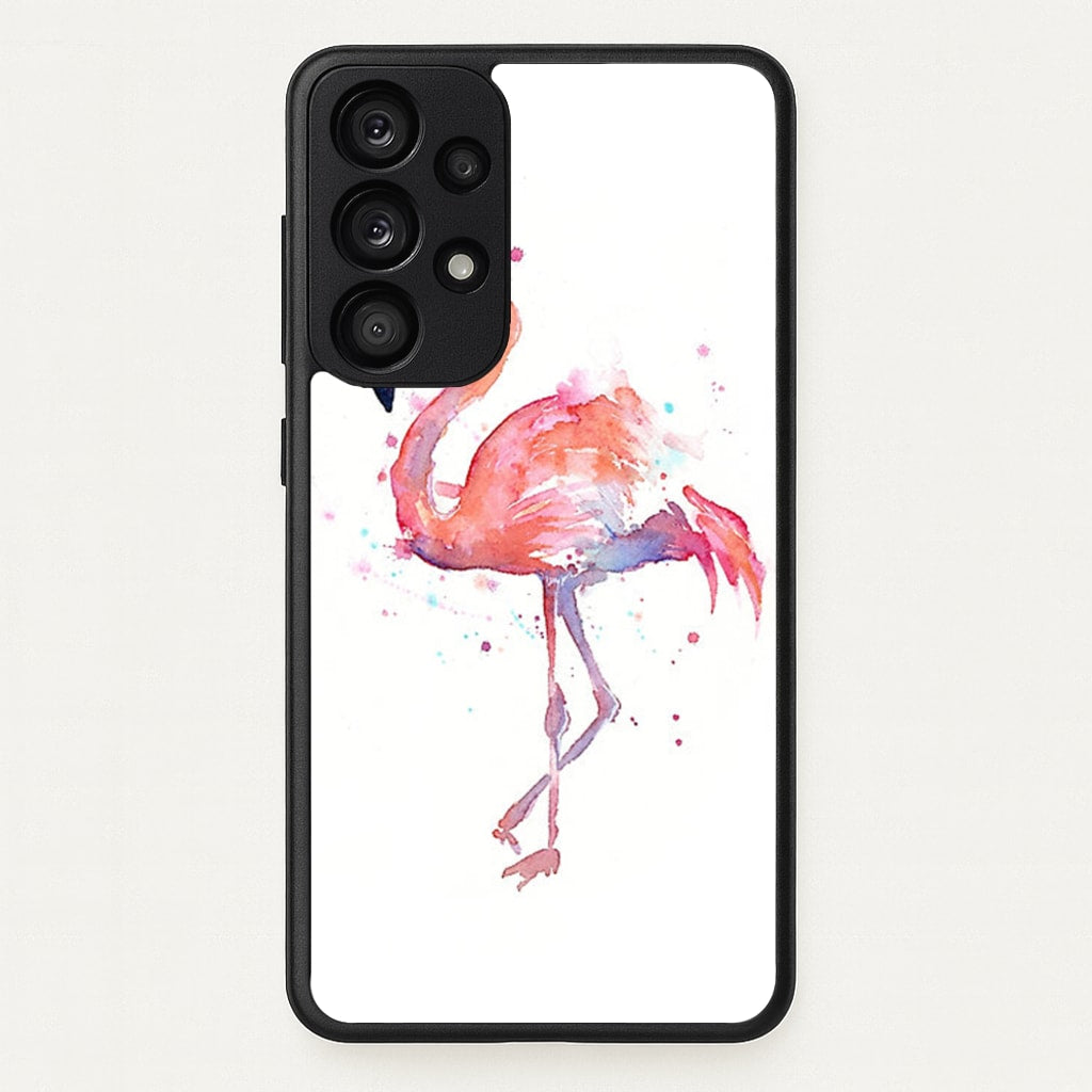 Watercolour Flamingo Painting - Flamingos Phone Case for Galaxy A53