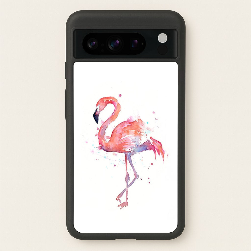 Watercolour Flamingo Painting - Flamingos Phone Case for Google Pixel 8 Pro