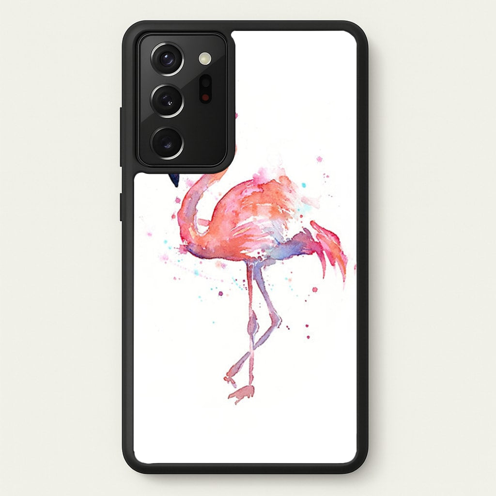 Watercolour Flamingo Painting - Flamingos Phone Case for Galaxy Note 20 Ultra