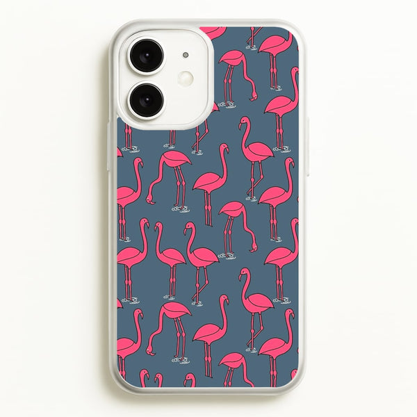 Basic Pink Flamingo Pattern - Animals Phone Case for iPhone 11