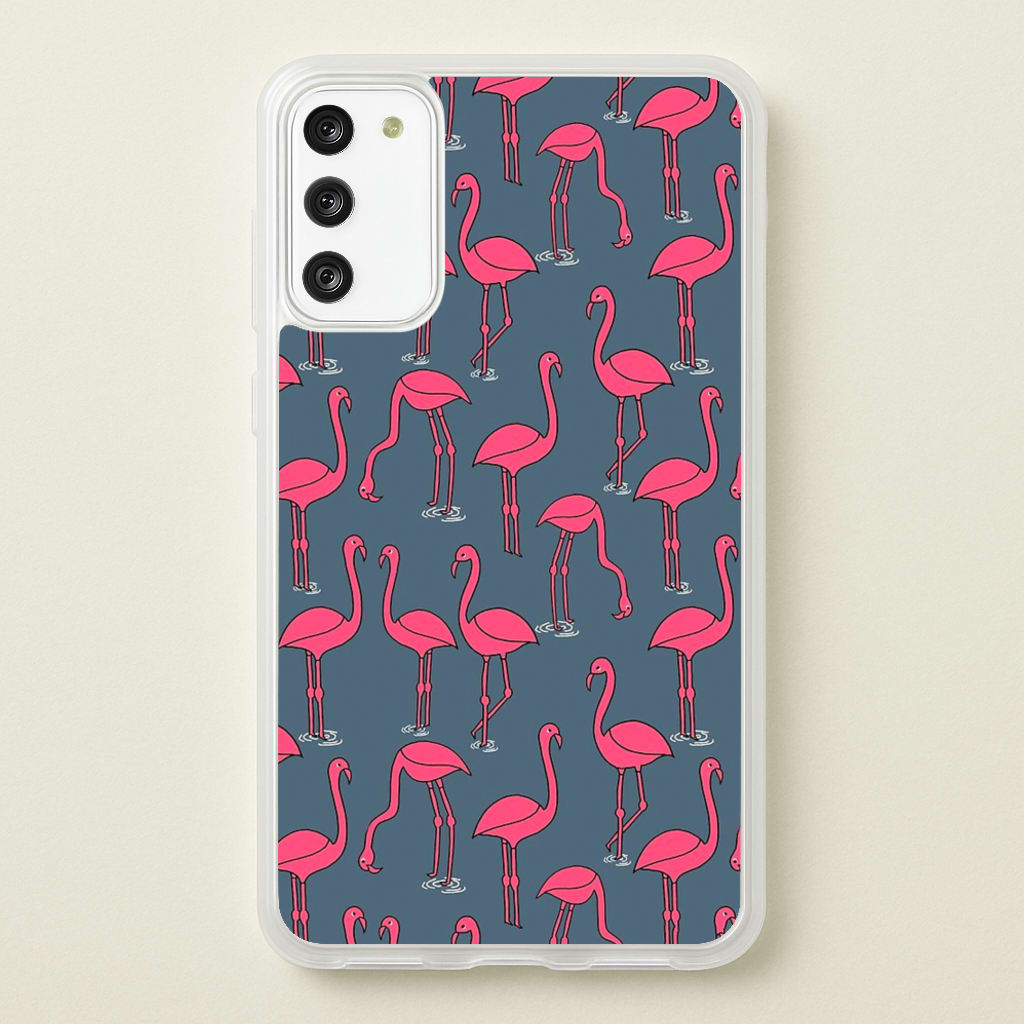 Basic Pink Flamingo Pattern - Animals Phone Case for Galaxy S20