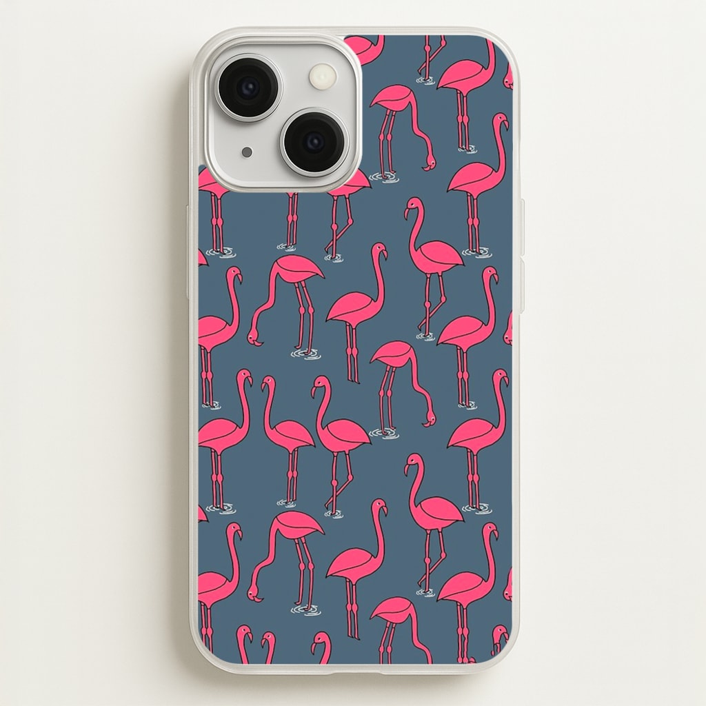 Basic Pink Flamingo Pattern - Animals Phone Case for iPhone 13