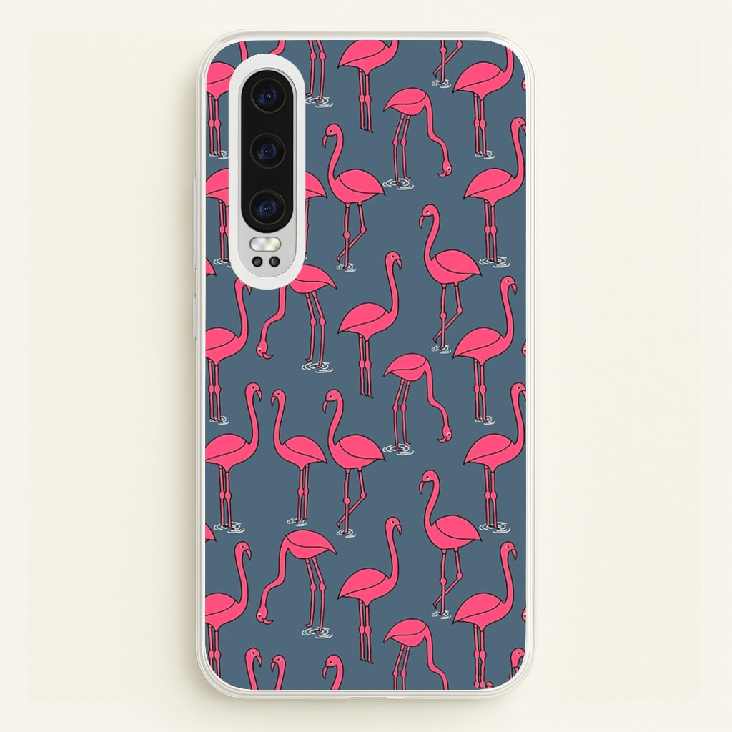 Basic Pink Flamingo Pattern - Animals Phone Case for Huawei P30