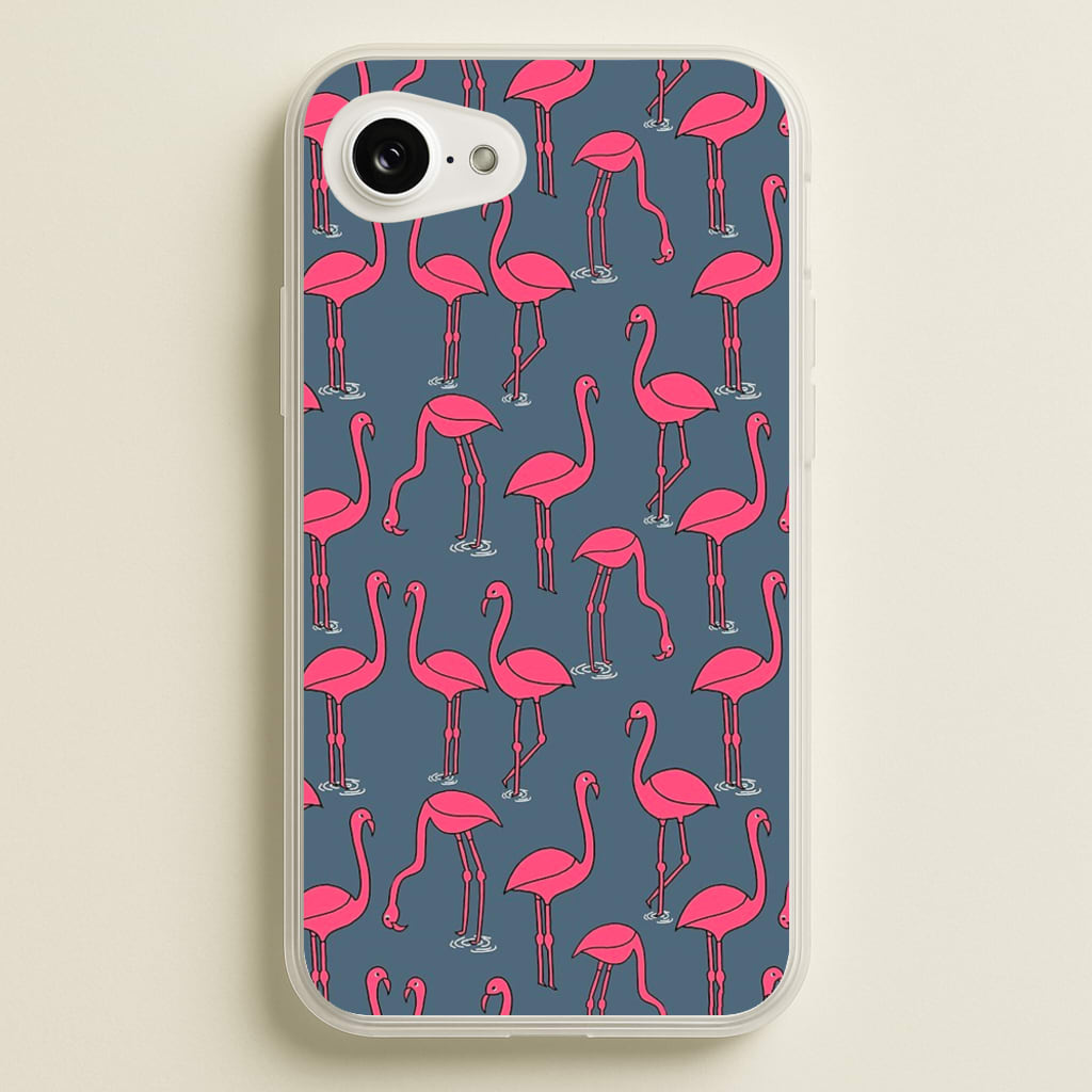 Basic Pink Flamingo Pattern - Animals Phone Case for iPhone 16e