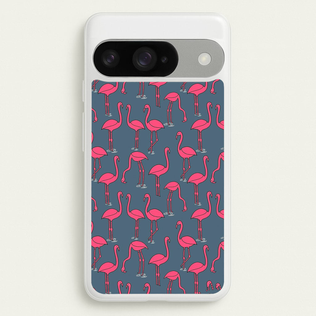 Basic Pink Flamingo Pattern Phone Case for Google Pixel 10 / 10 Pro