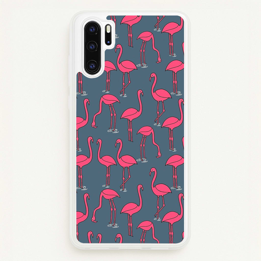 Basic Pink Flamingo Pattern - Animals Phone Case for Huawei P30 Pro