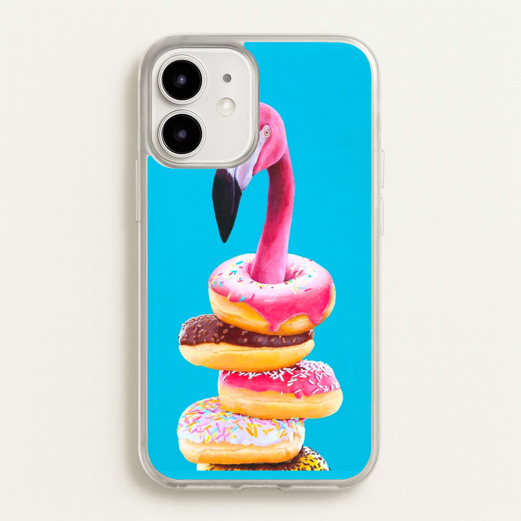A Famished Flamingo - Animals Phone Case for iPhone 12 Mini