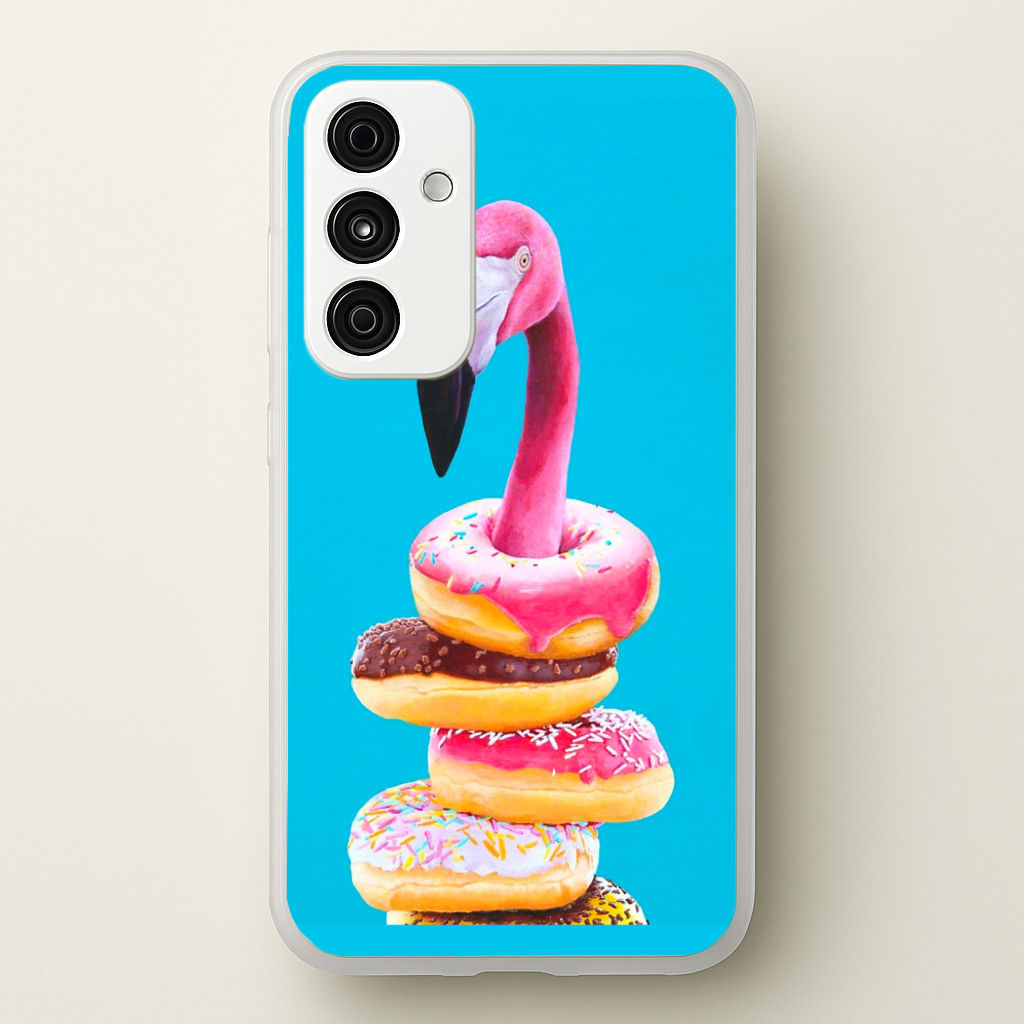 A Famished Flamingo - Animals Phone Case for Galaxy A55