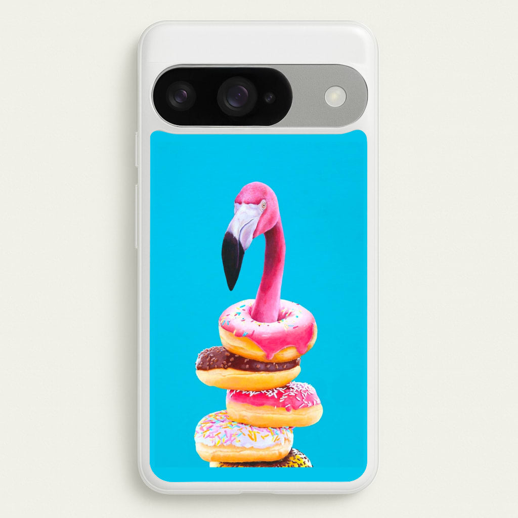 A Famished Flamingo Phone Case for Google Pixel 10 / 10 Pro