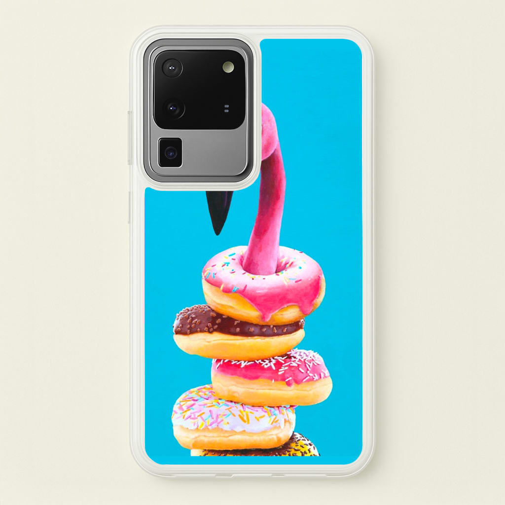 A Famished Flamingo - Animals Phone Case for Galaxy S20 Ultra