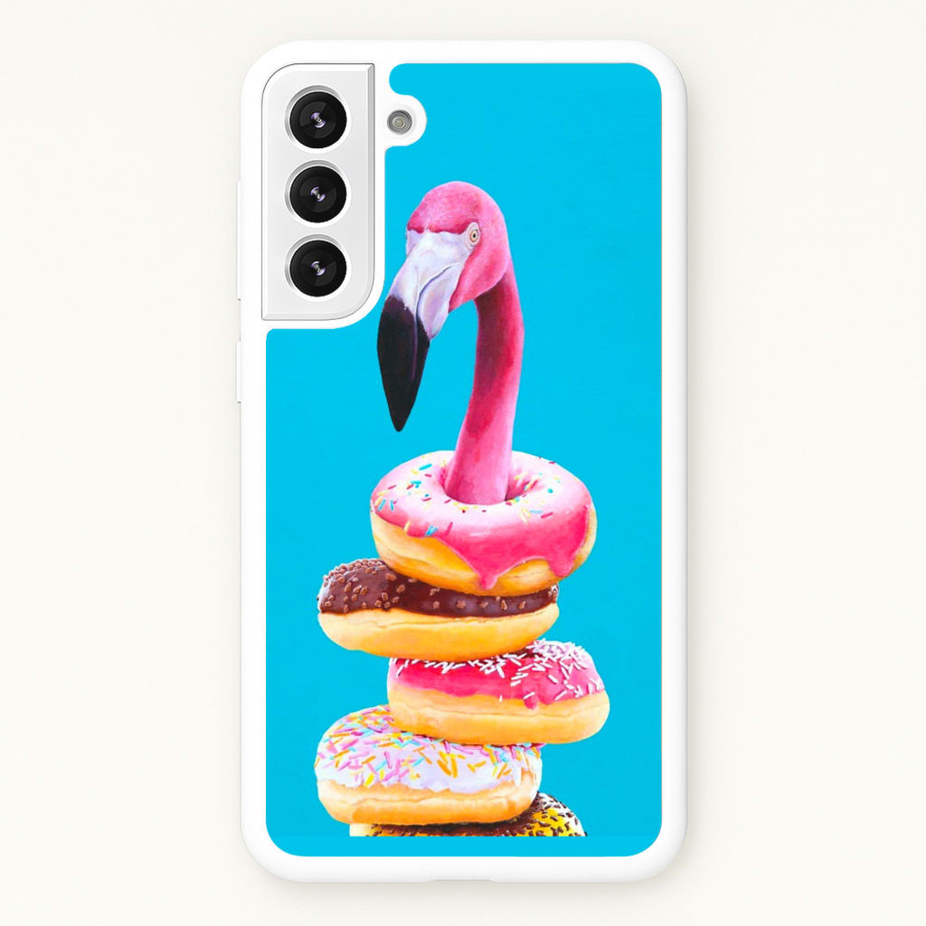 A Famished Flamingo - Animals Phone Case for Galaxy S22 Plus