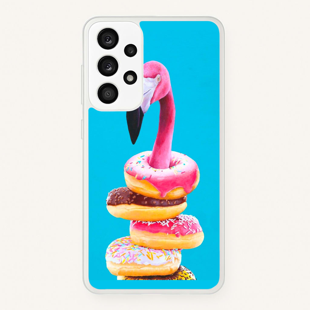 A Famished Flamingo - Animals Phone Case for Galaxy A53