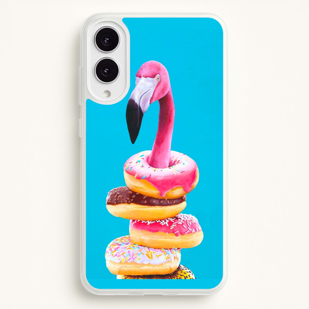 A Famished Flamingo - Animals Phone Case for Galaxy S25 Edge