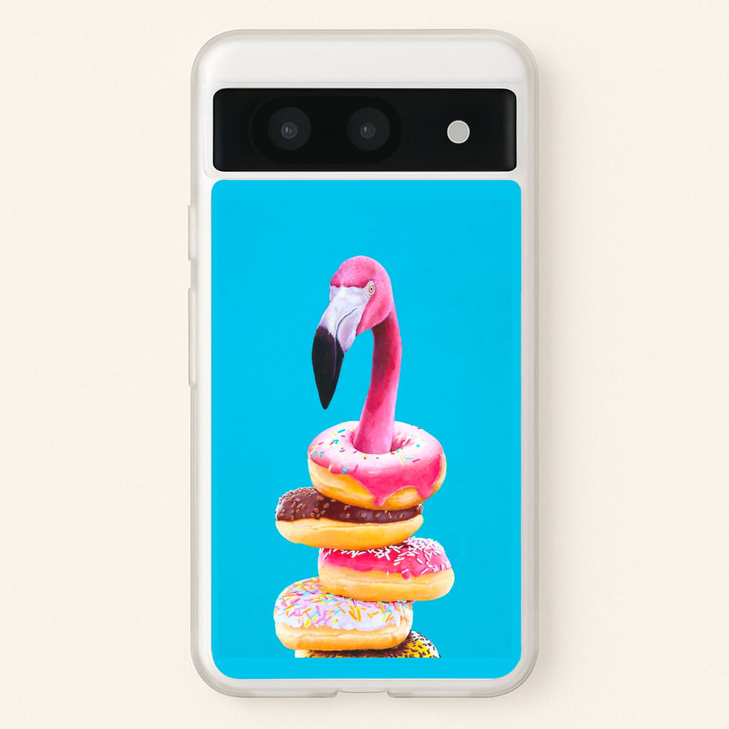 A Famished Flamingo - Animals Phone Case for Google Pixel 8a