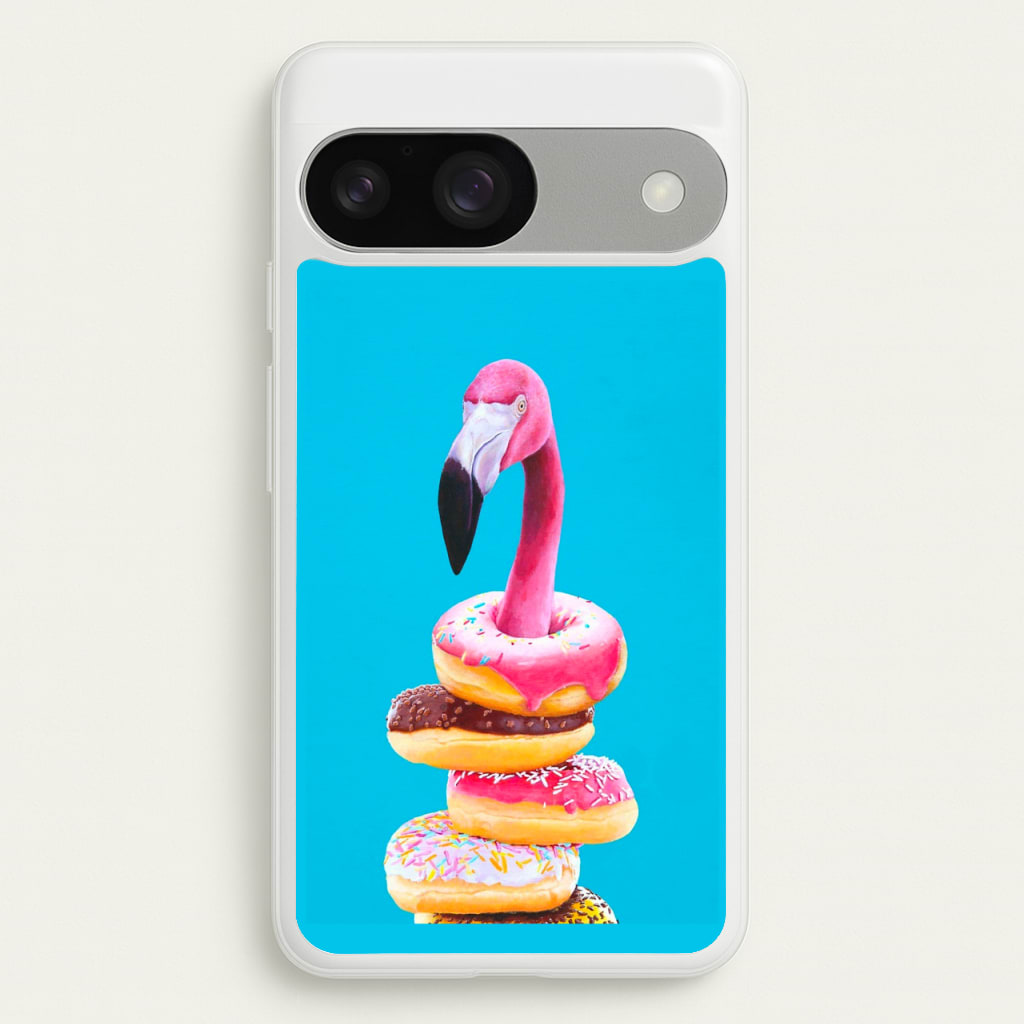 A Famished Flamingo - Animals Phone Case for Google Pixel 9 / 9 Pro