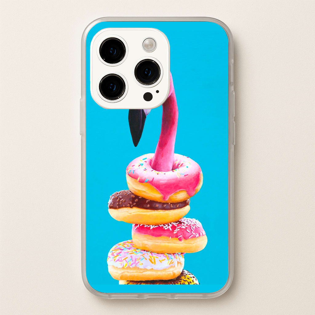 A Famished Flamingo - Animals Phone Case for iPhone 15 Pro
