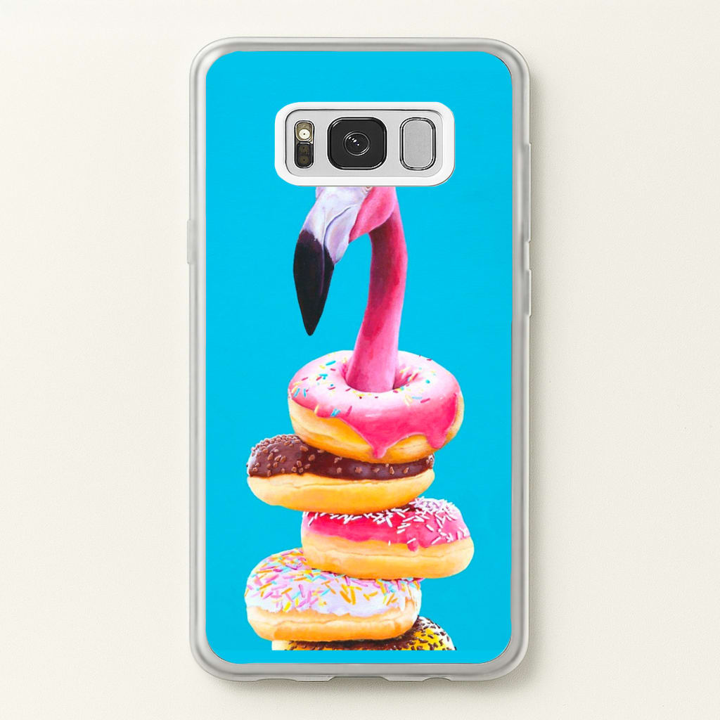 A Famished Flamingo - Animals Phone Case for Galaxy S8 Plus