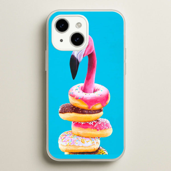 A Famished Flamingo - Animals Phone Case for iPhone 15