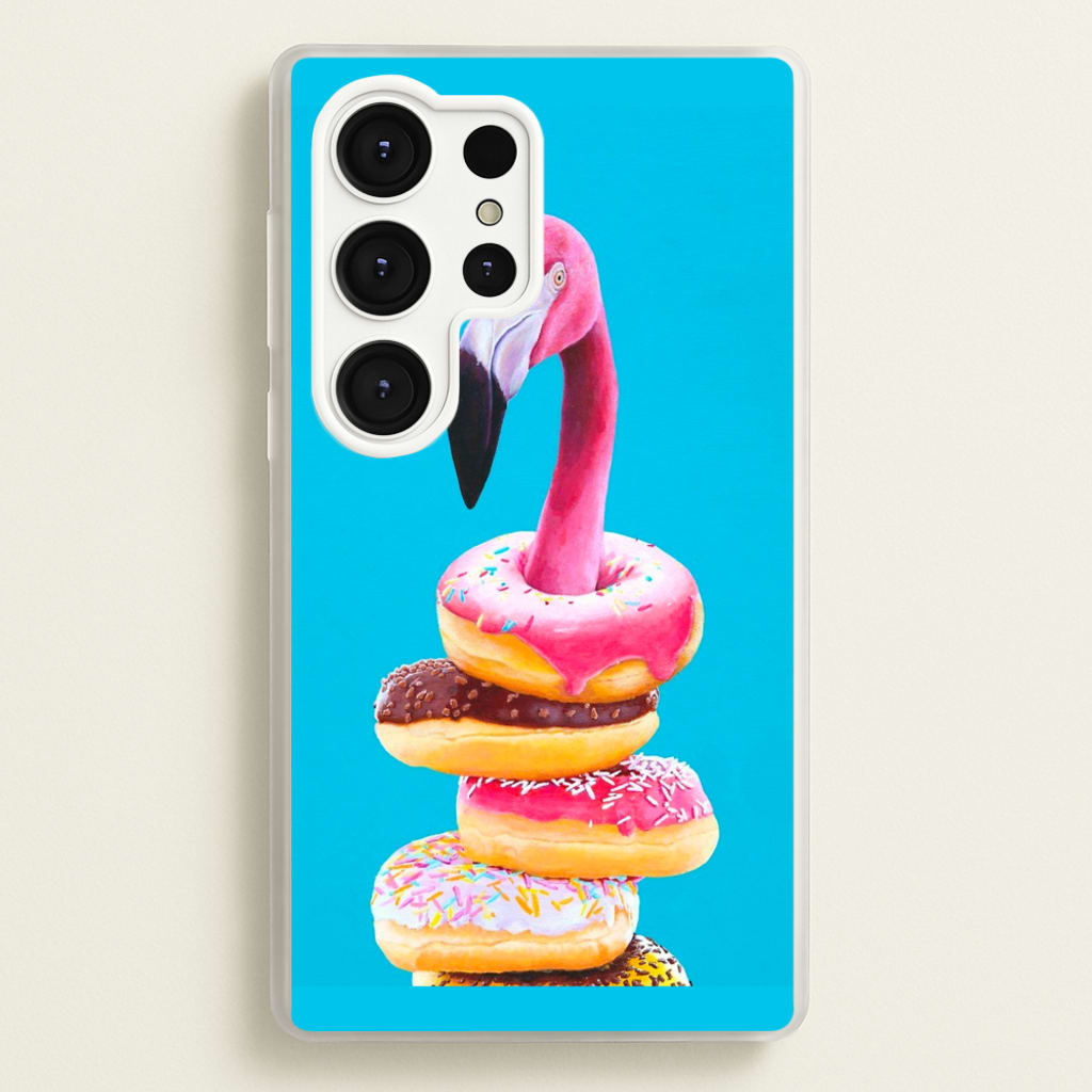 A Famished Flamingo - Animals Phone Case for Galaxy S25 Ultra