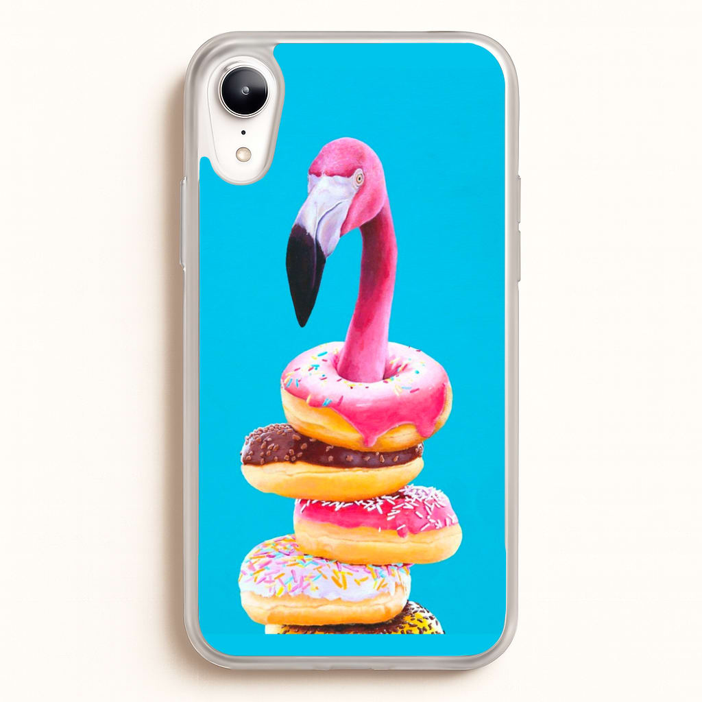 A Famished Flamingo - Animals Phone Case for iPhone XR