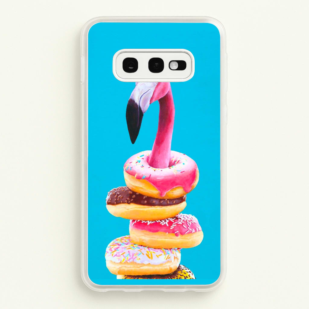 A Famished Flamingo - Animals Phone Case for Galaxy S10e