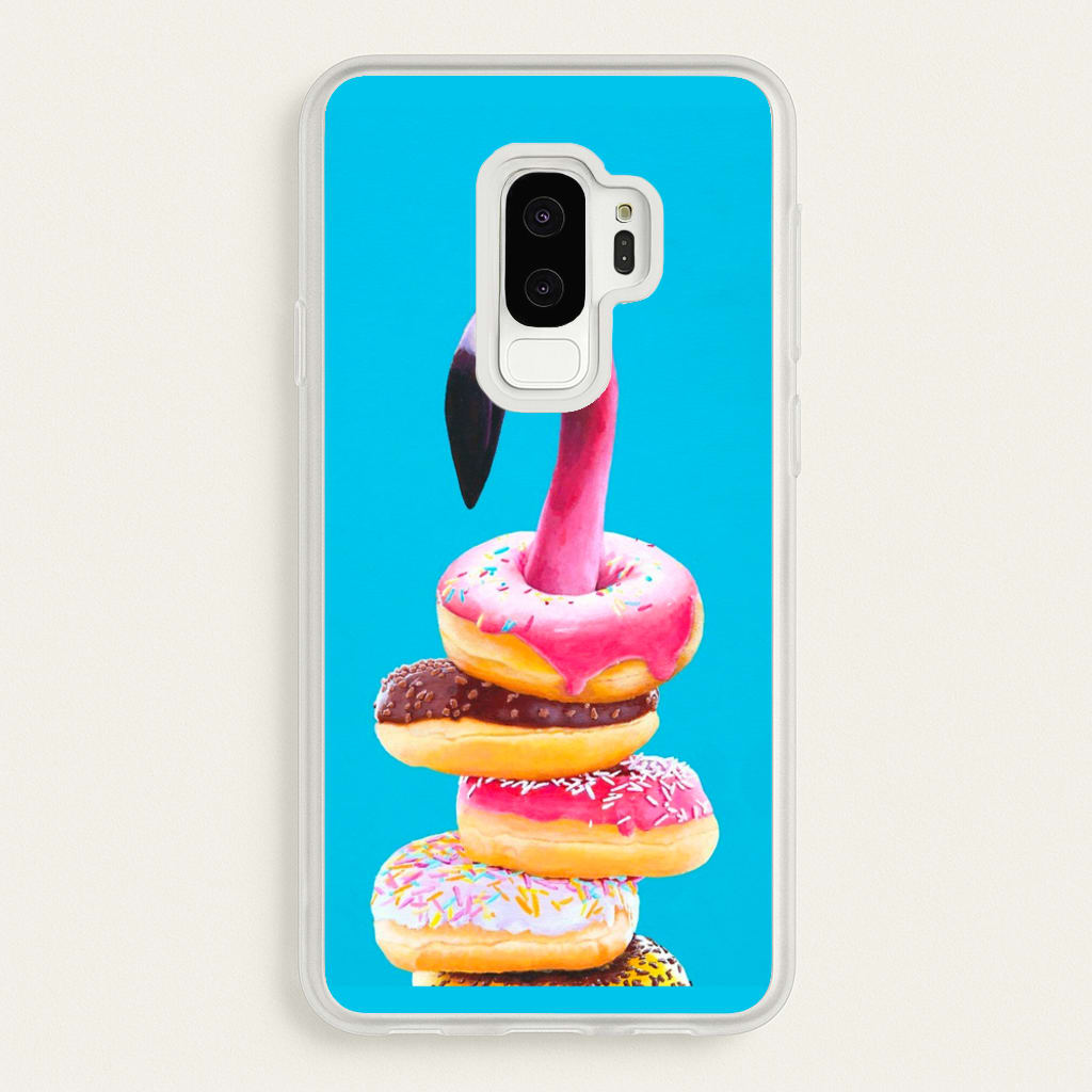 A Famished Flamingo - Animals Phone Case for Galaxy S9 Plus