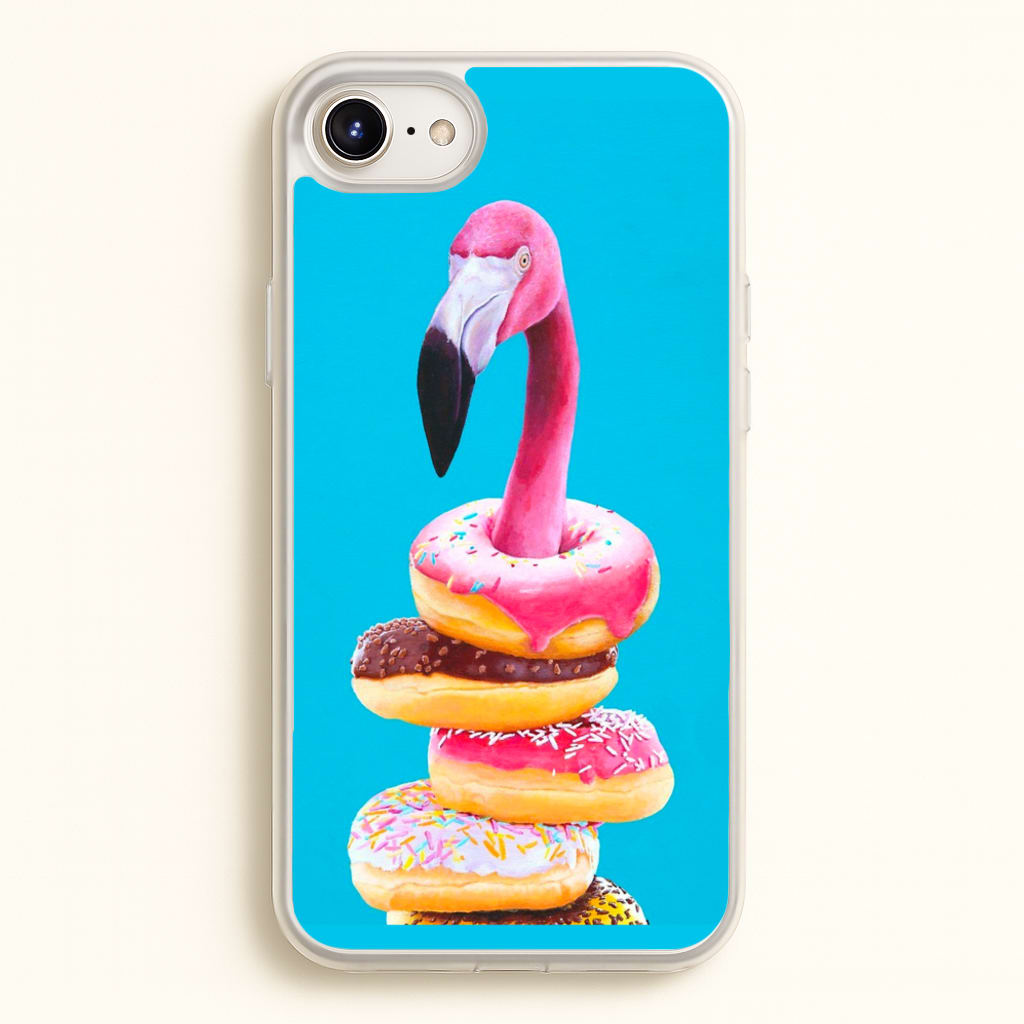 A Famished Flamingo - Animals Phone Case for iPhone 6 / 7 / 8 / SE