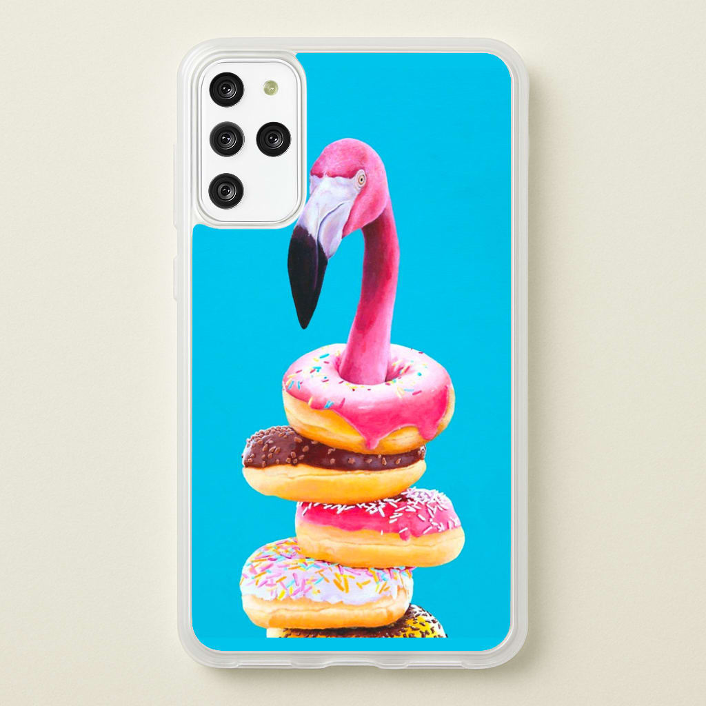 A Famished Flamingo - Animals Phone Case for Galaxy S20 Plus