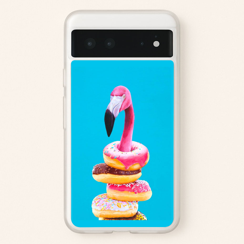 A Famished Flamingo - Animals Phone Case for Google Pixel 6