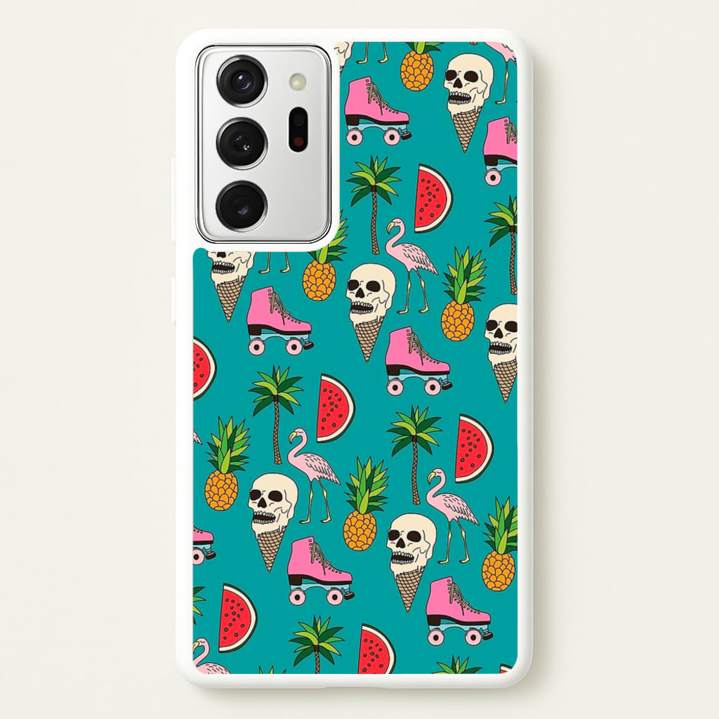 Skull Creams - Summer Pattern - Flamingos Phone Case for Galaxy Note 20 Ultra