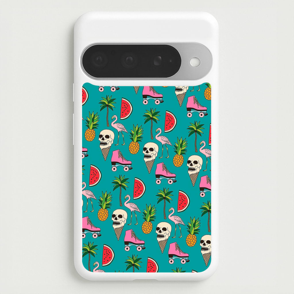Skull Creams - Summer Pattern Phone Case for Google Pixel 10 Pro XL