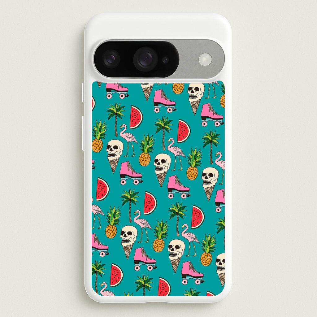 Skull Creams - Summer Pattern Phone Case for Google Pixel 10 / 10 Pro