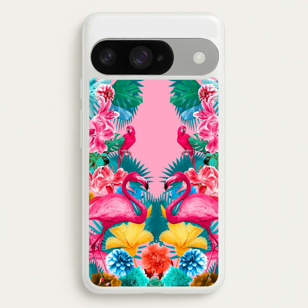 Flamingo and Tropical garden Phone Case for Google Pixel 10 / 10 Pro